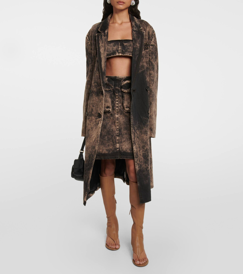 Leather knee-high thong sandals 2