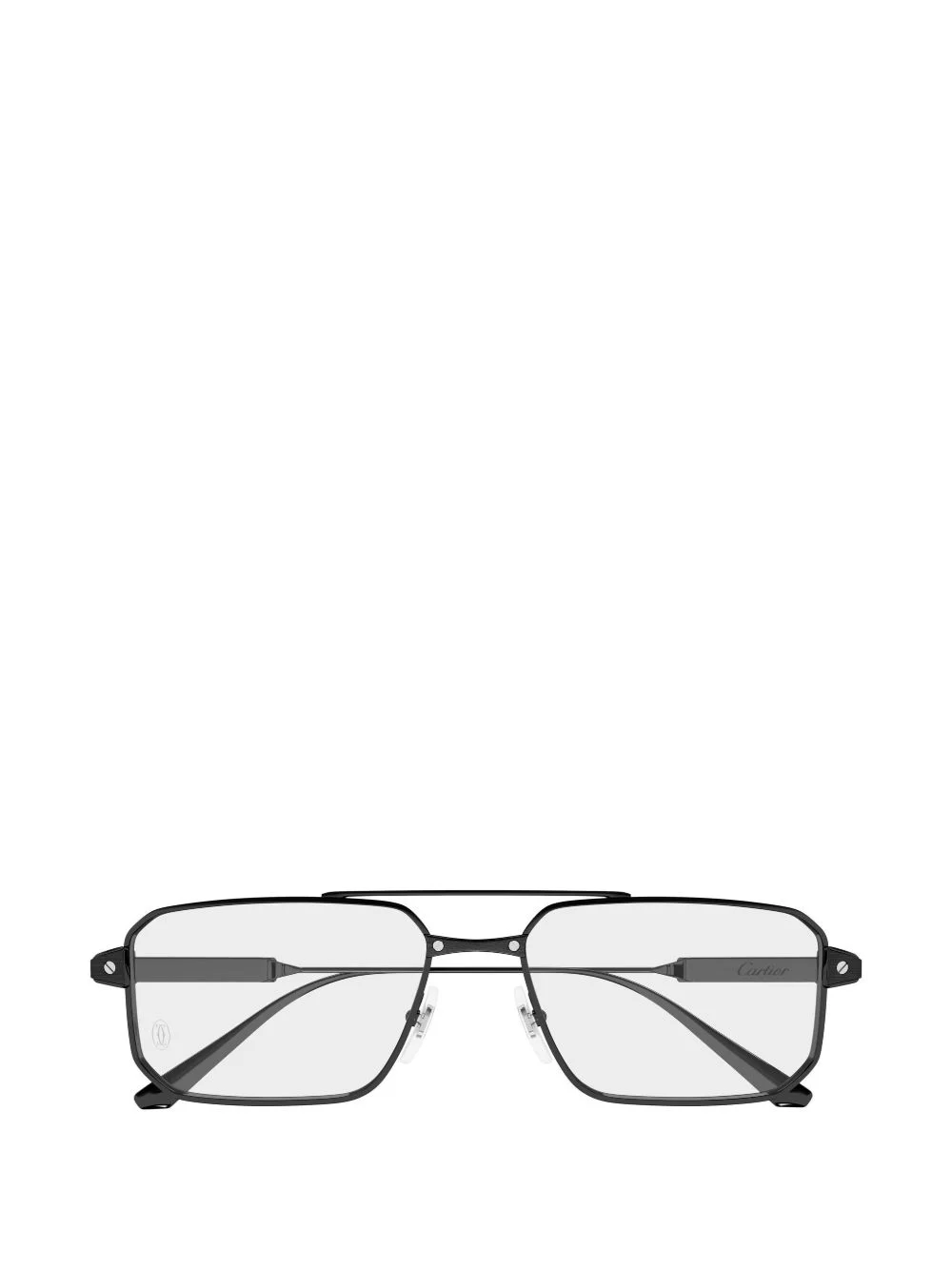 geometric-frame glasses - 1