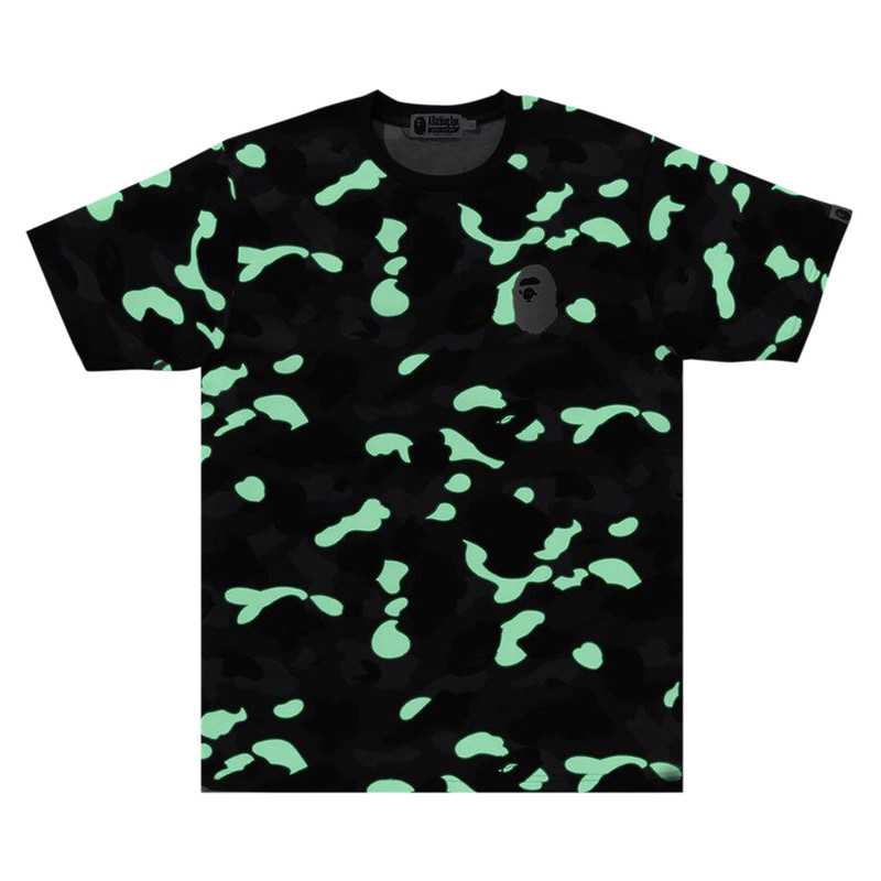 A BATHING APE® BAPE City Camo Large Ape Head Tee 'Black' outlook