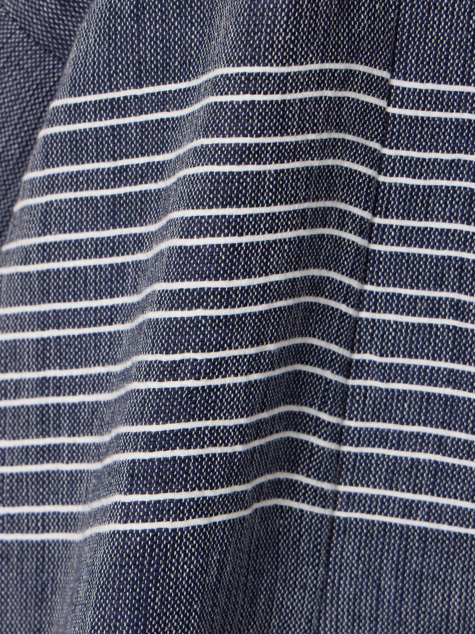 Terara striped cotton jacket Navy - 4