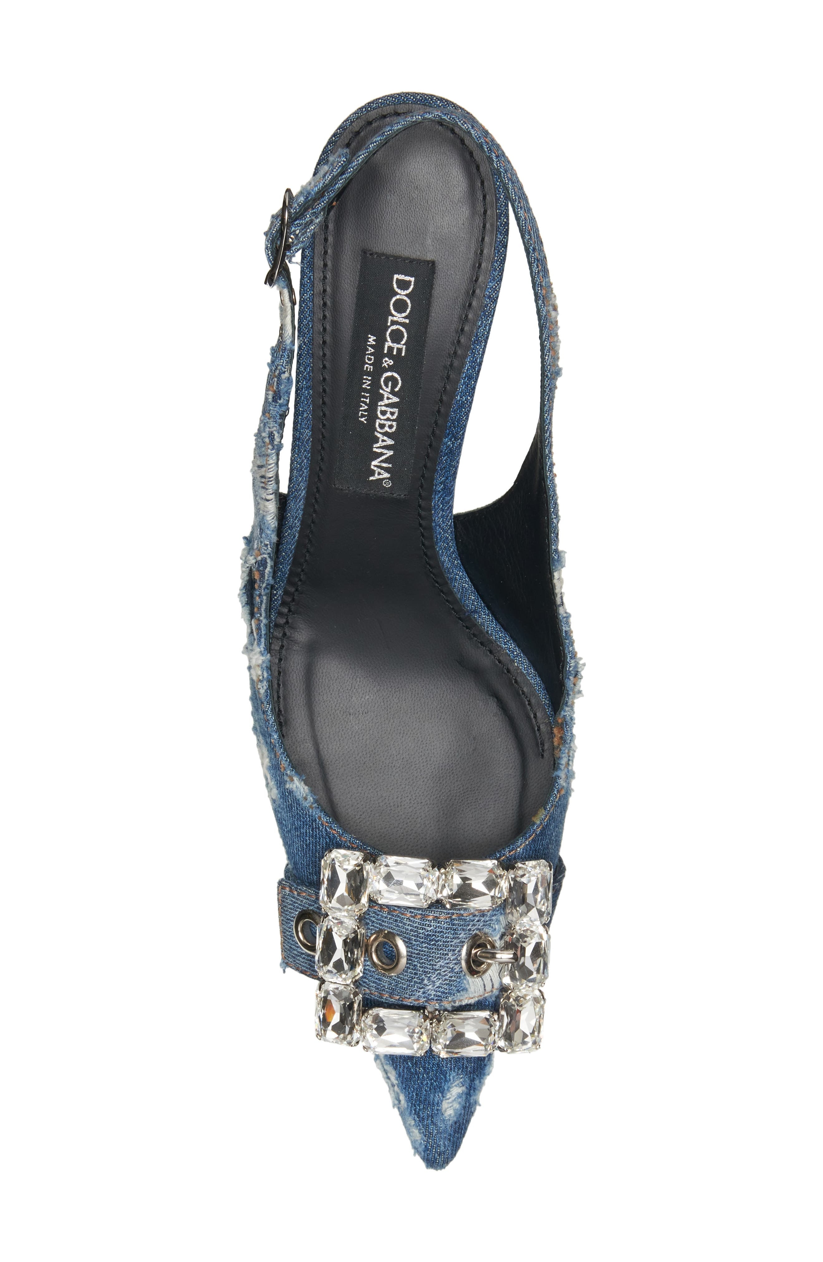 Devotion Crystal Buckle Slingback Pump - 5