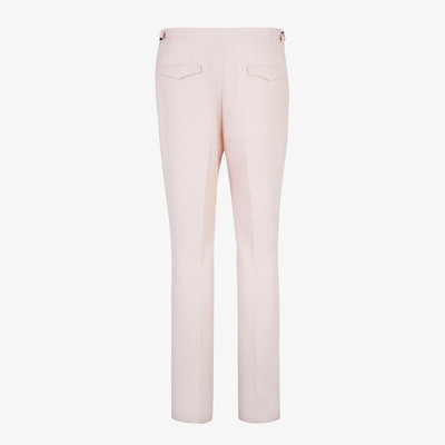 FENDI Pink wool pants outlook