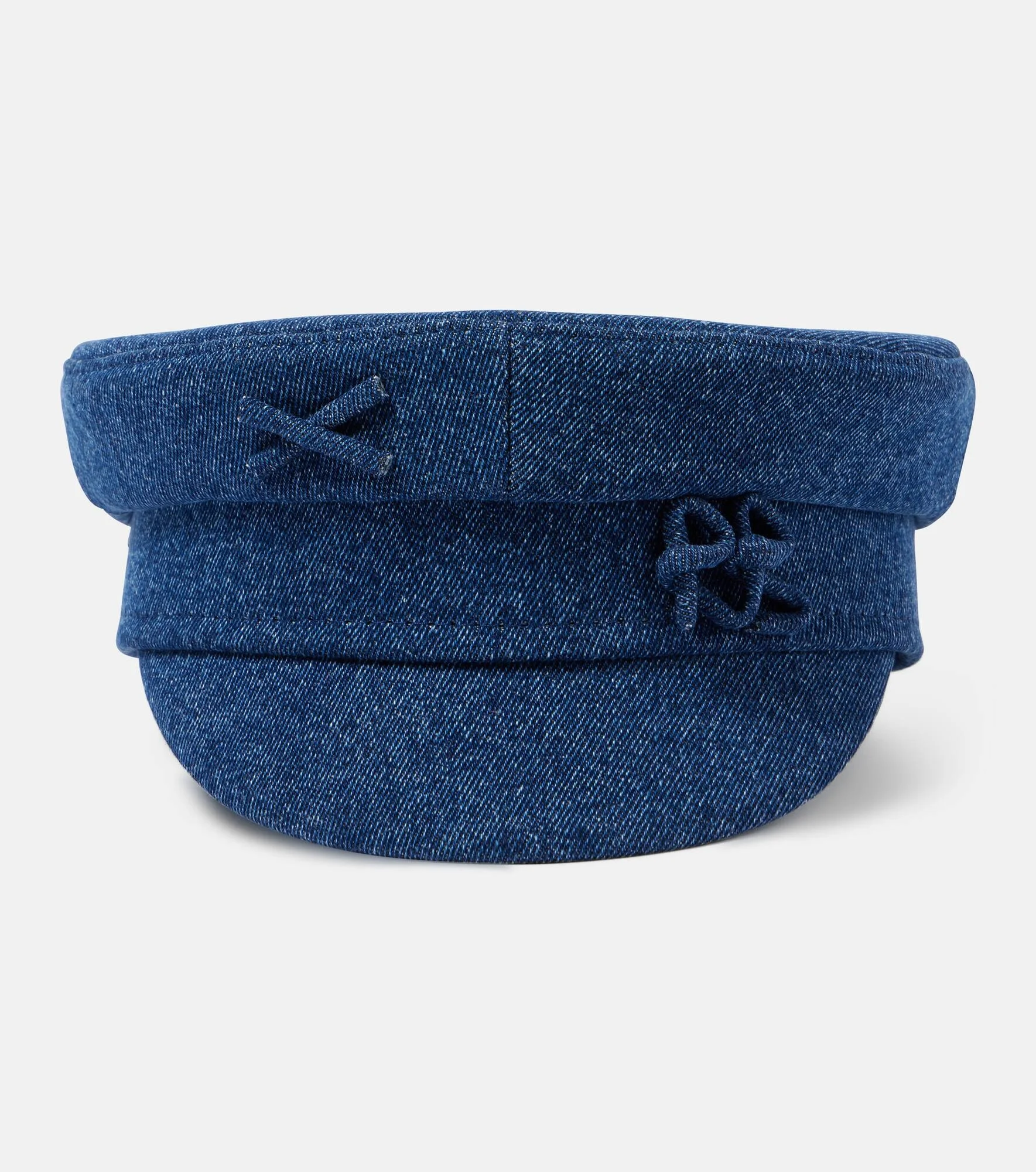Embellished denim newsboy cap - 1