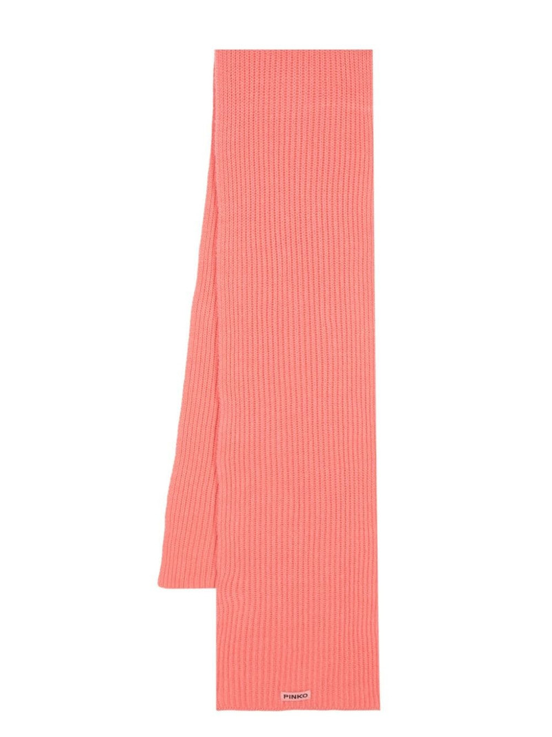 logo-patch scarf 1