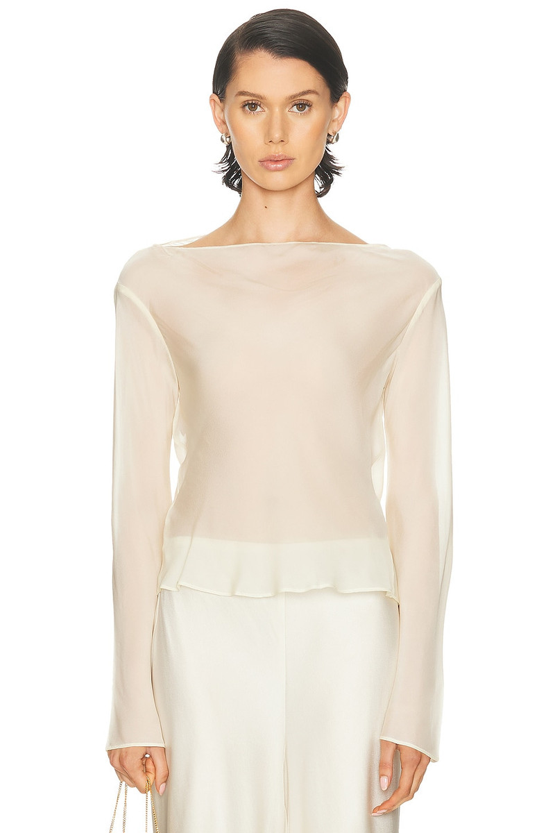 Strobe Long Sleeve Cowl Top 1