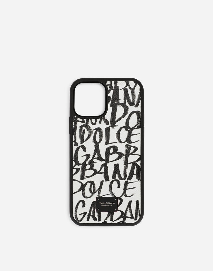 Dauphine calfskin iPhone 12 Pro cover with logo print - 1