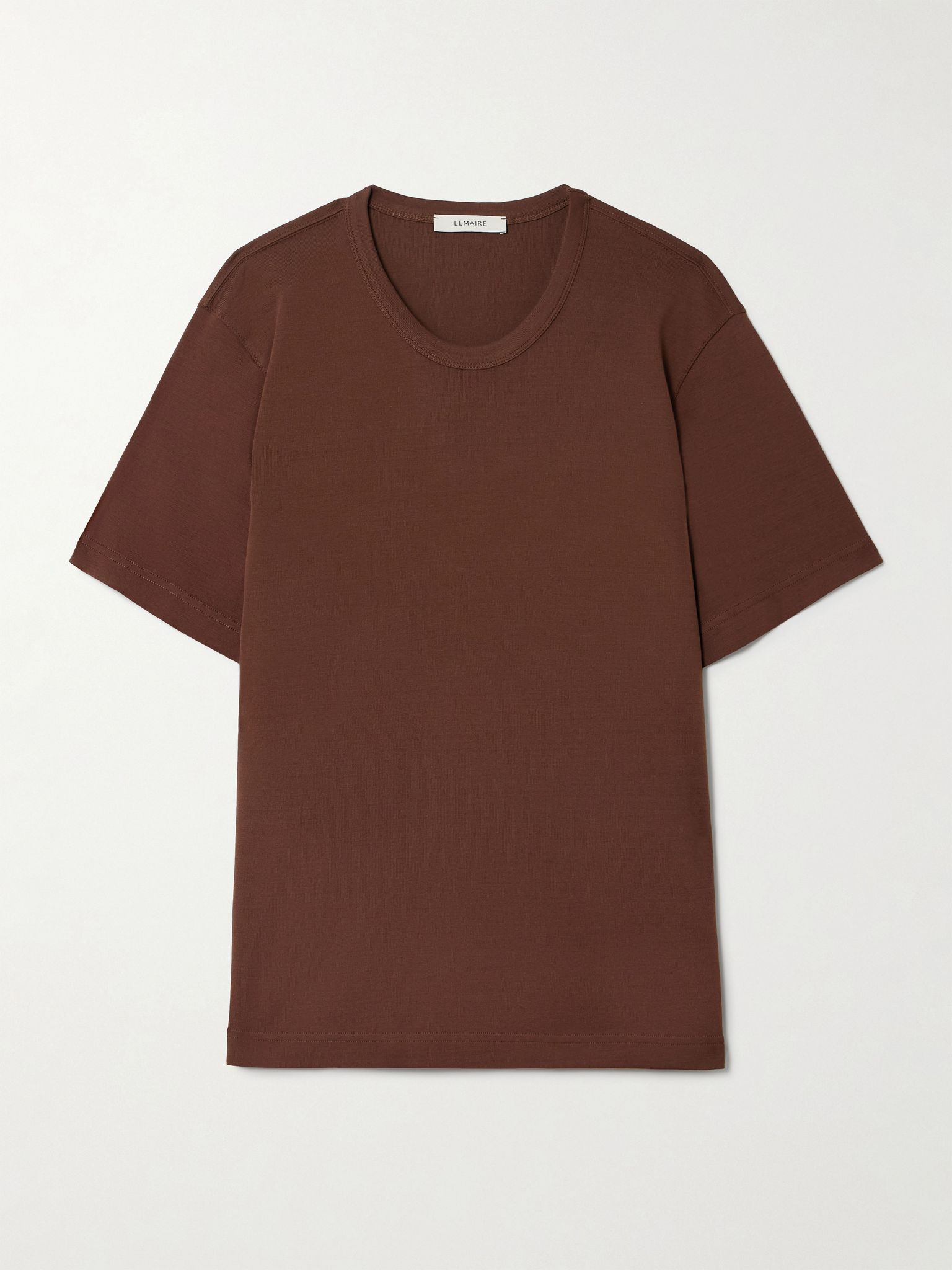 Cotton-jersey T-shirt Brown - 1