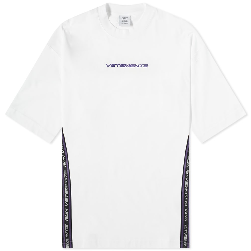 VETEMENTS Logo Taped Oversized Tee - 1