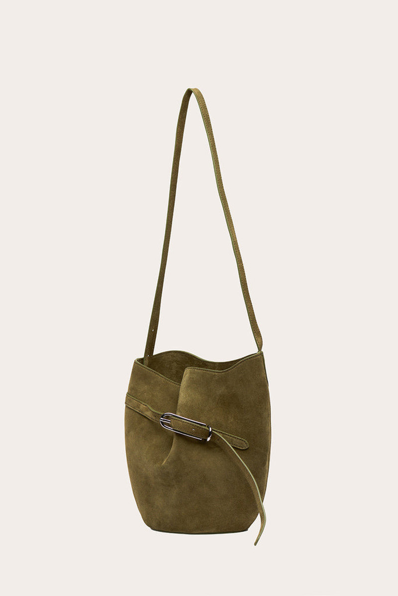 Liffner BELTED BUCKET BAG SAGE SUEDE outlook