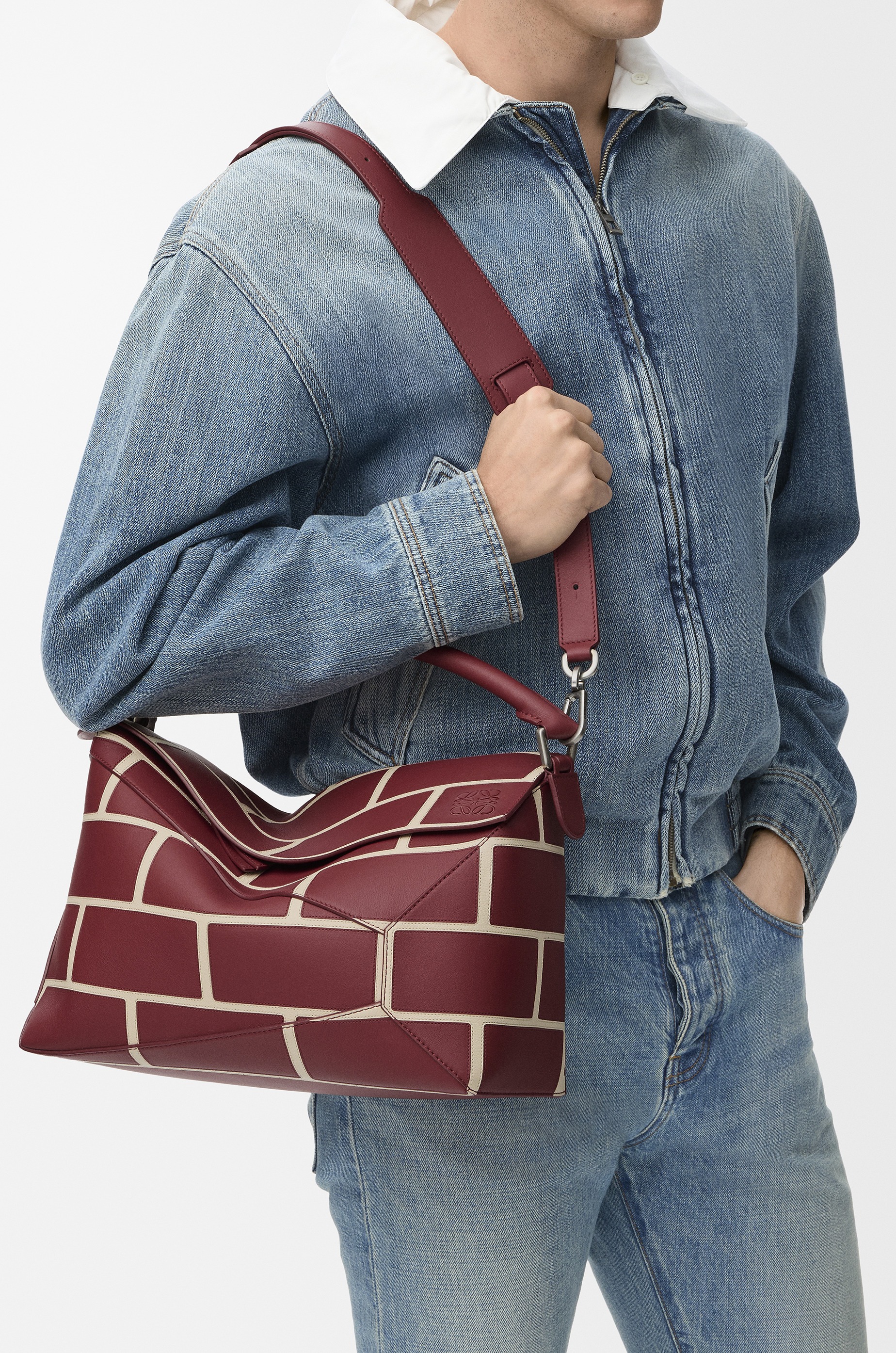 Large Puzzle Edge bag in classic calfskin - 2