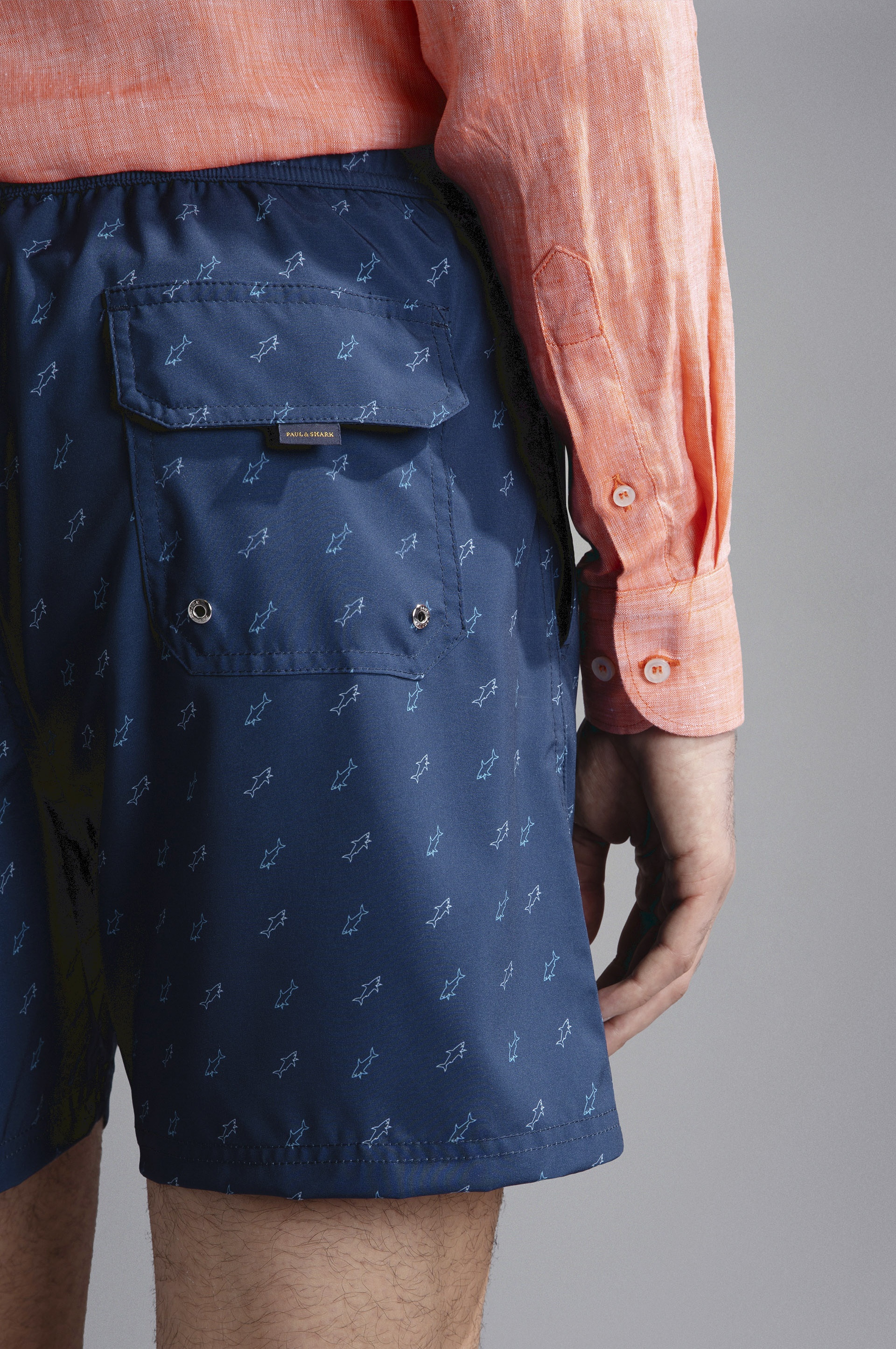 SWIM SHORTS WITH SHARK PRINT - 4