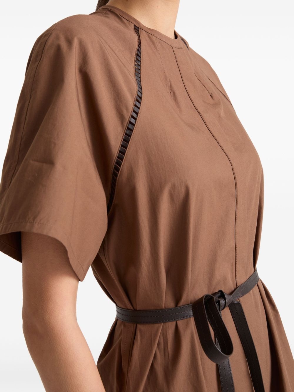 belted midi dress - 5