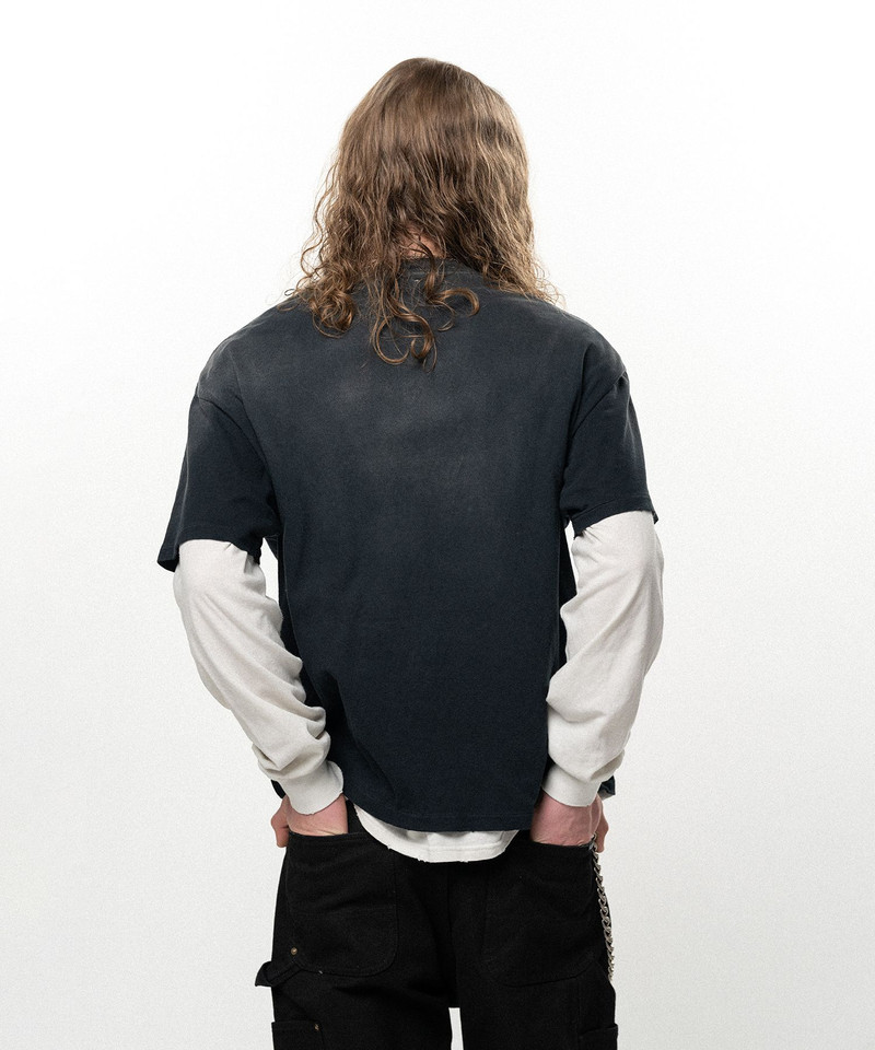 "ACT-COOL Eagle" Distressed T-shirt 13