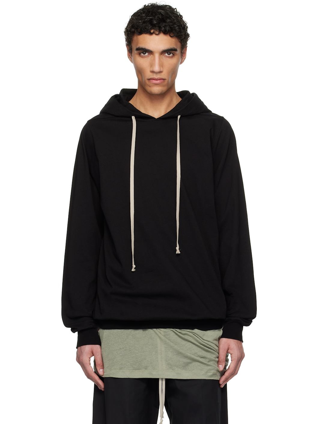 Black Hollywood Heavy Jersey Hoodie - 1