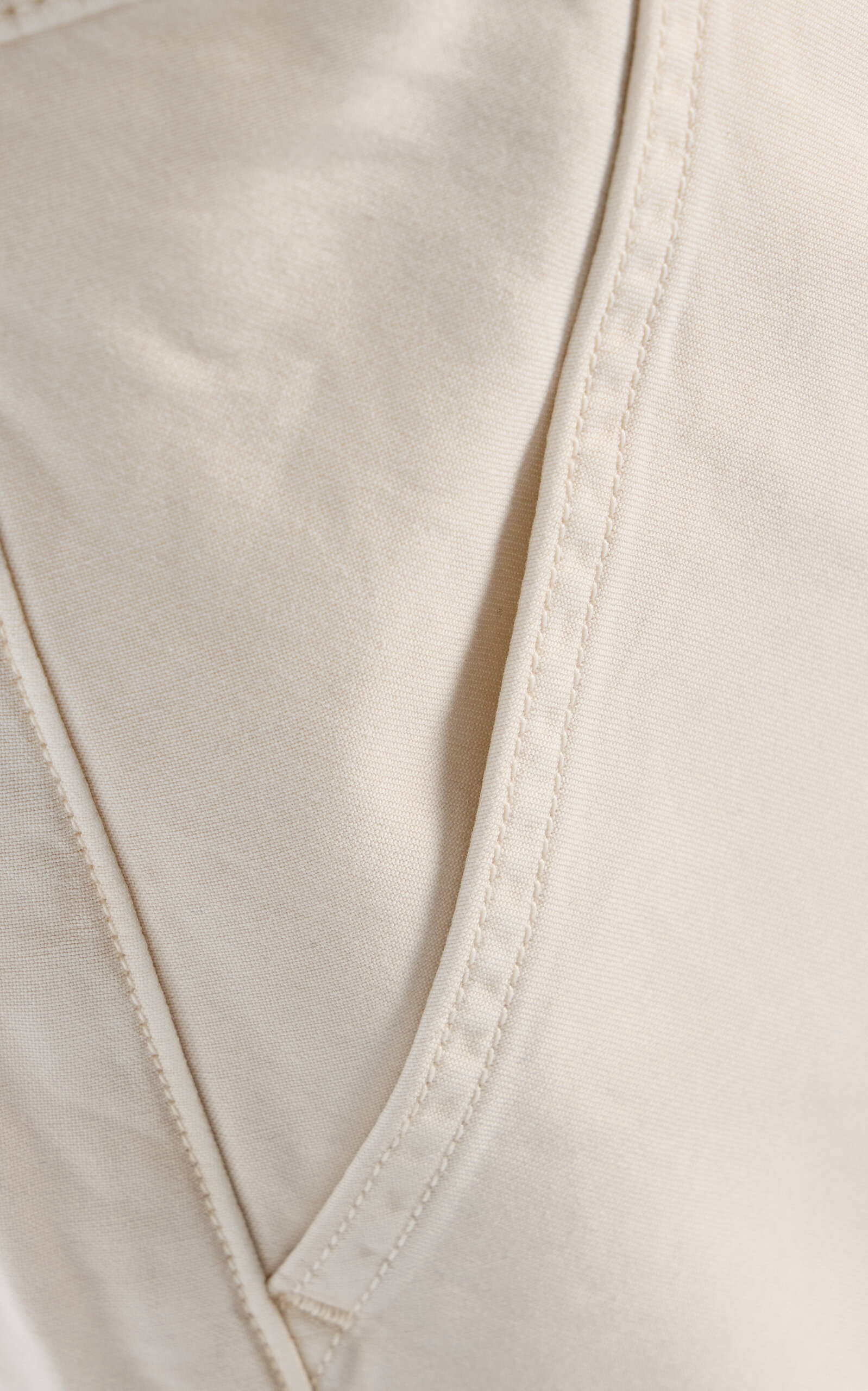 Marcelle Low-Rise Curved Cargo Pants ivory - 5