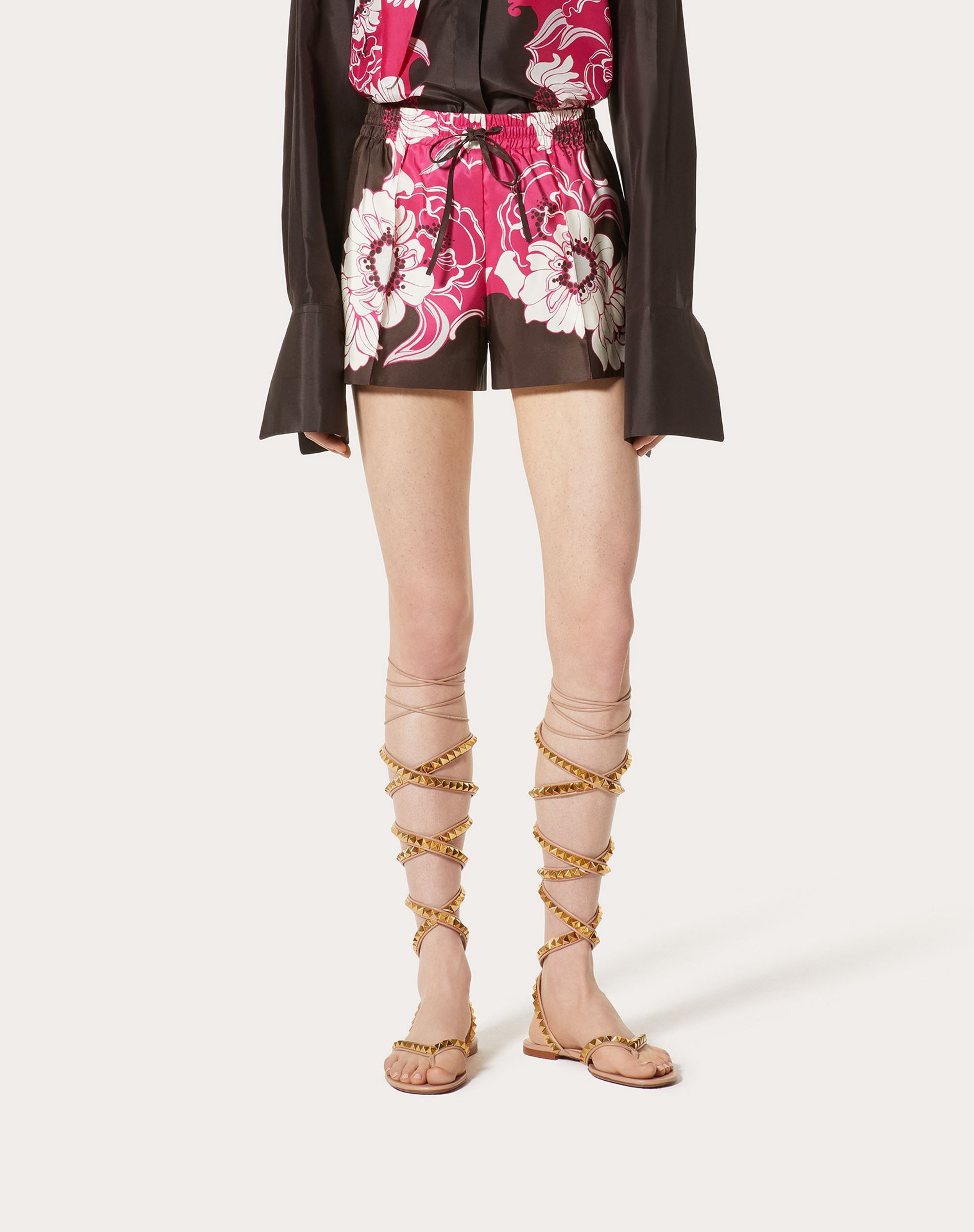 FAILLE SHORTS WITH STREET FLOWERS DAISYLAND PRINT - 3