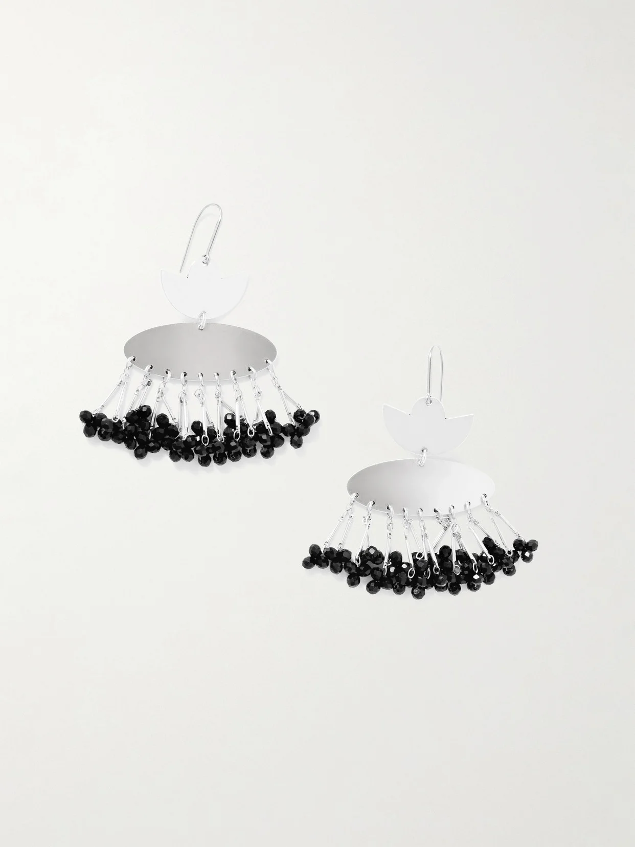 Nora Silver-tone Beaded Earrings - 1