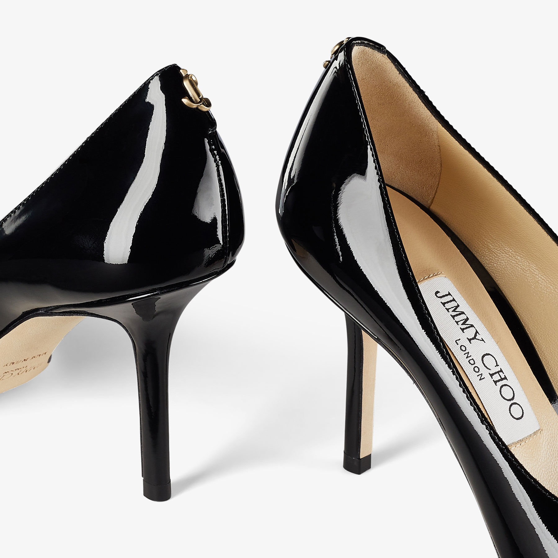 Love 85
Black Patent Leather Pumps with JC Emblem - 4