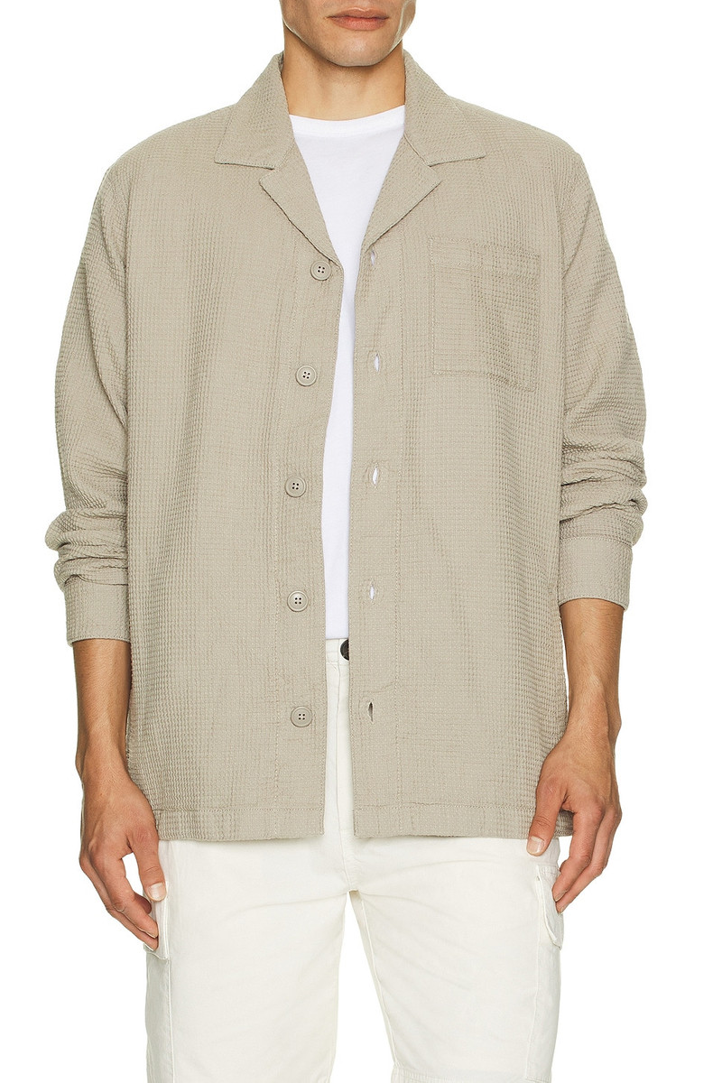 Barbour Sandwood Waffle Overshirt outlook