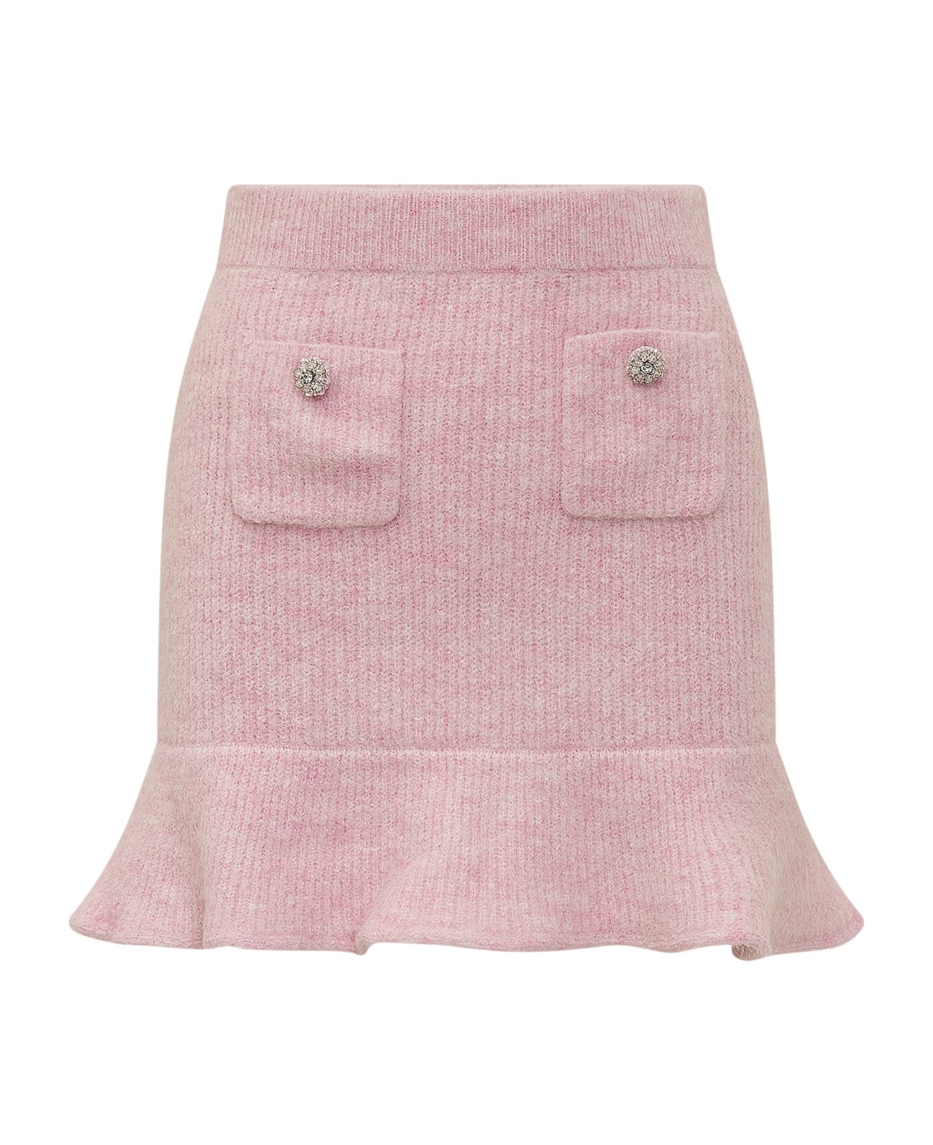 Wool Blend Miniskirt - 1