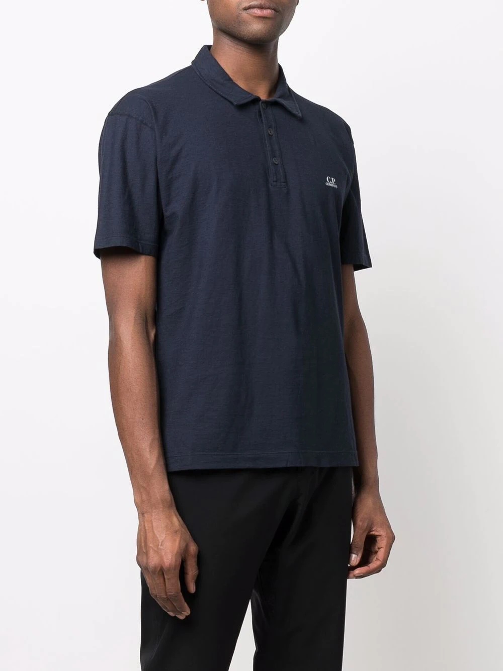 embroidered-logo polo shirt - 3