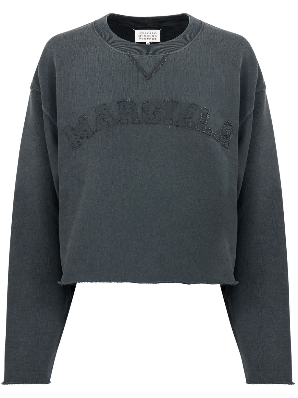 logo-appliqué cotton sweatshirt - 1