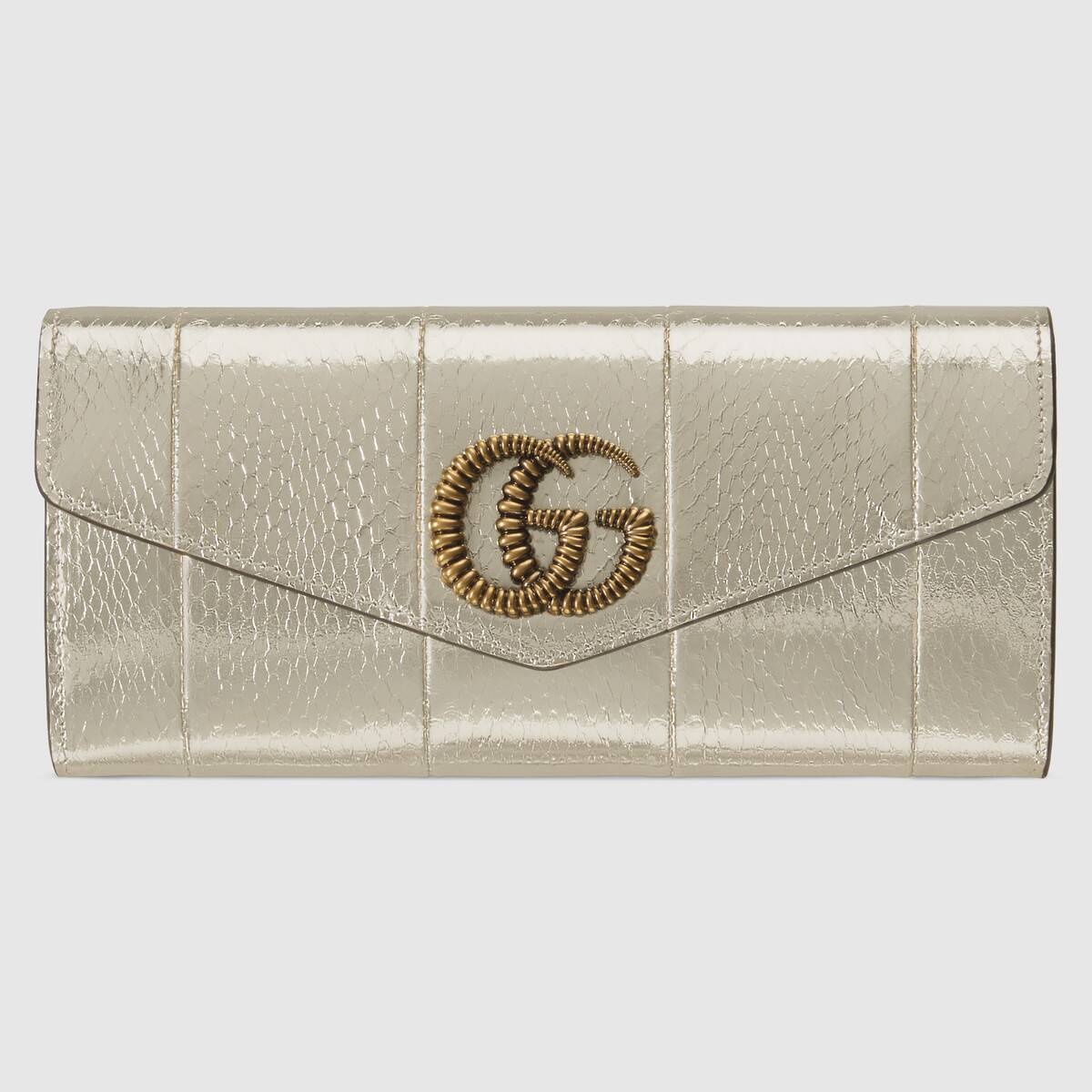 Broadway snakeskin clutch with Double G - 1