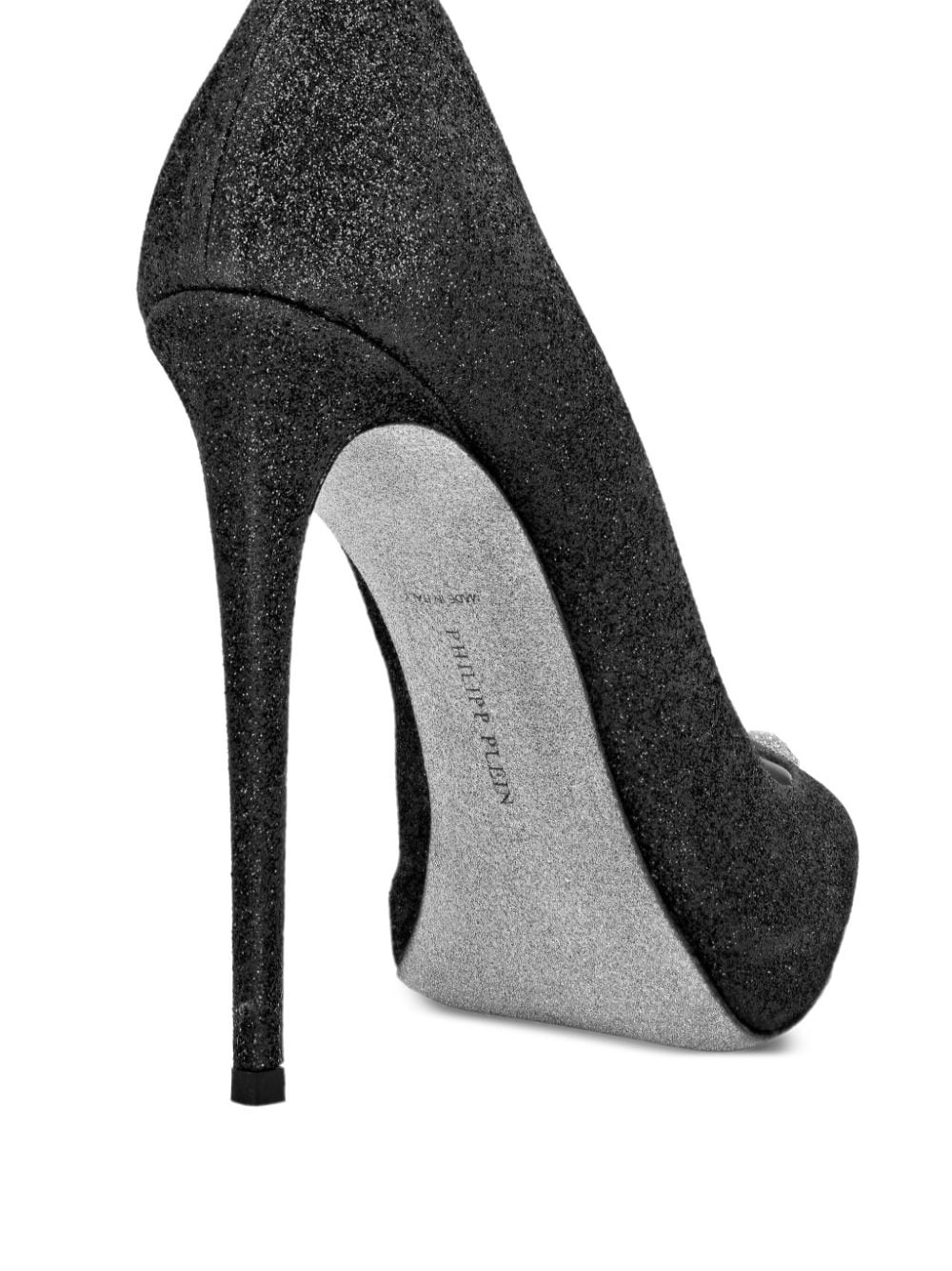 glitter-detailed stiletto pumps - 3