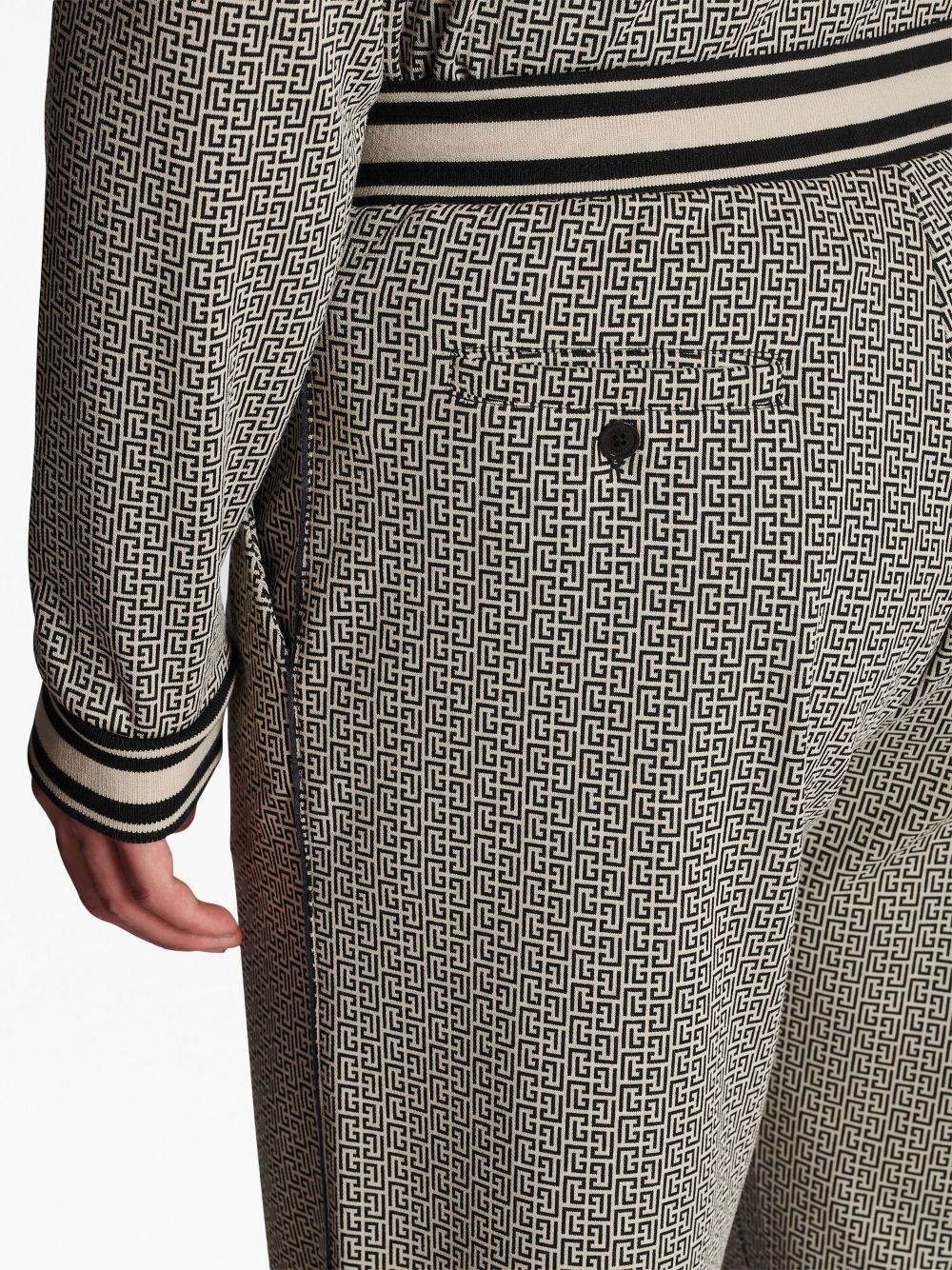 mini monogram-jacquard track pants - 7