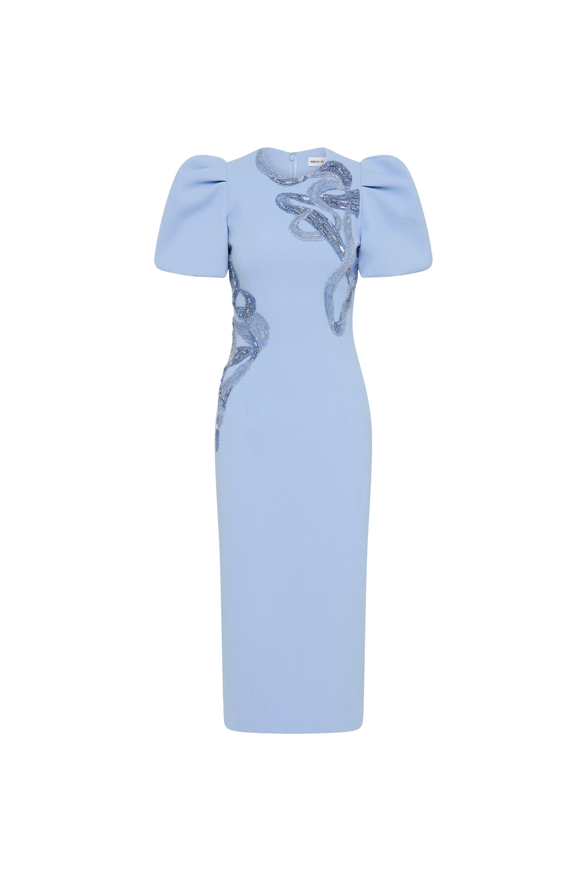 Aylin Puff Sleeve Midi Dress - 1