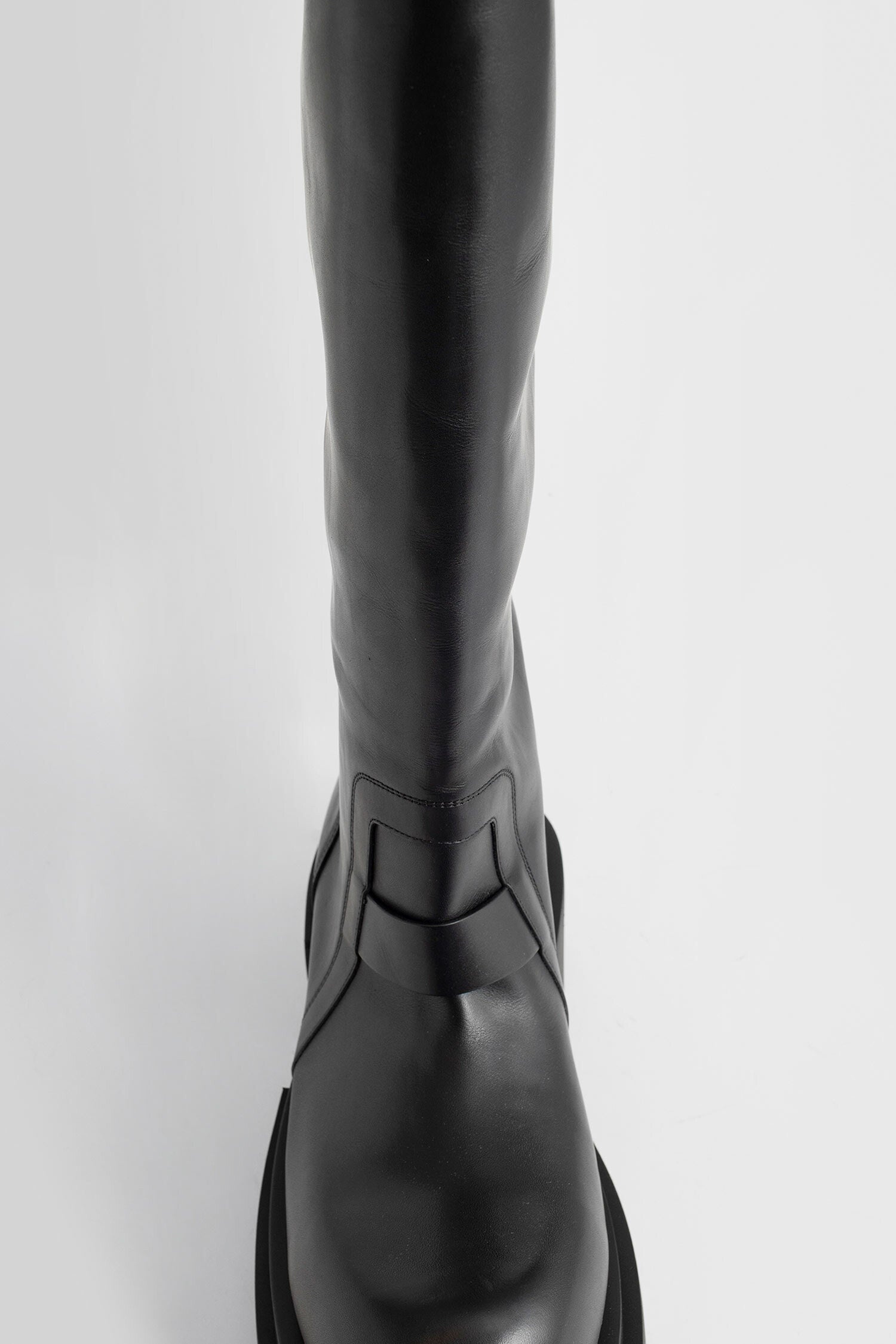 RICK OWENS MAN BLACK BOOTS - 5