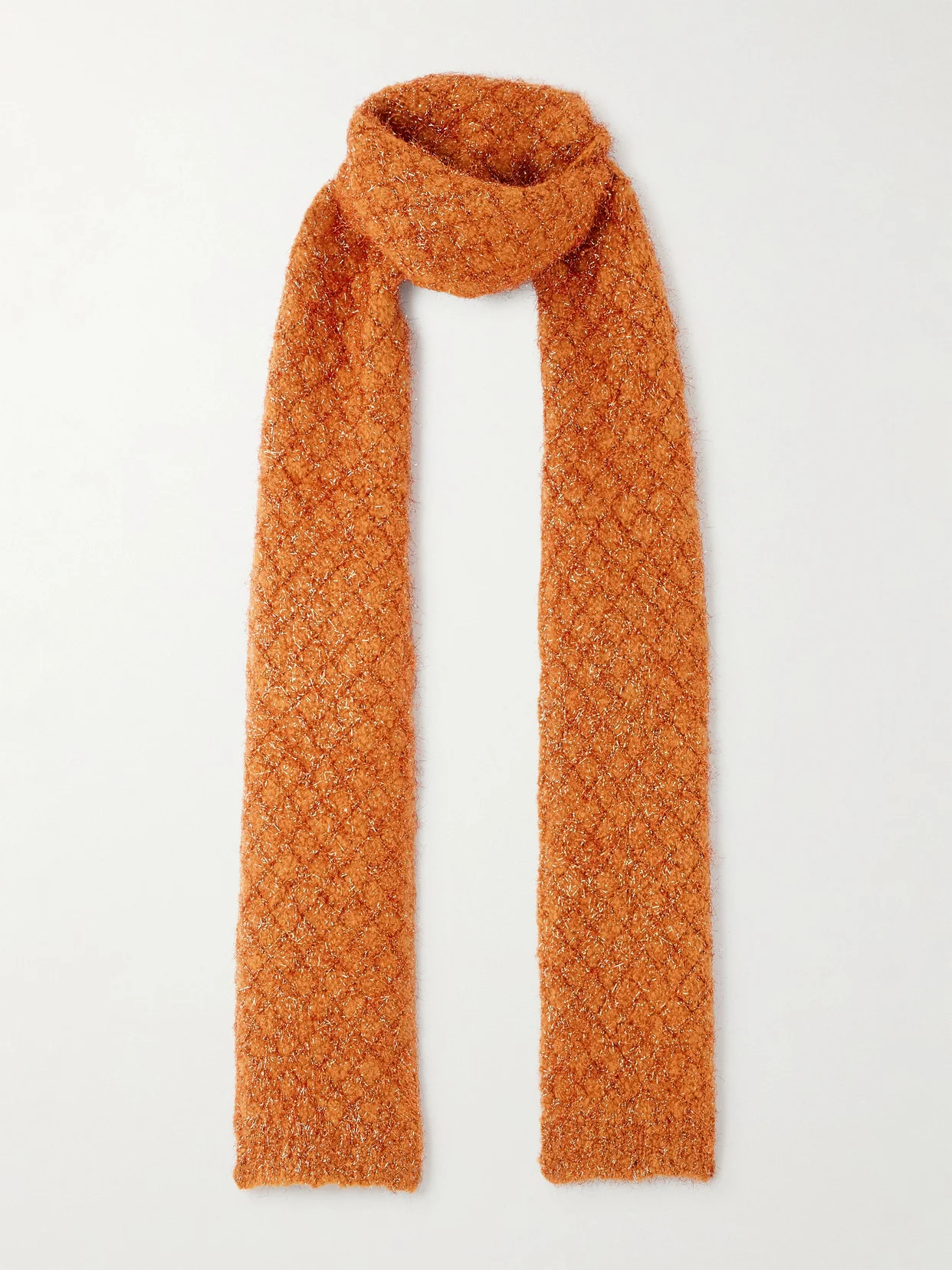 Metallic Wool-blend Scarf - 1