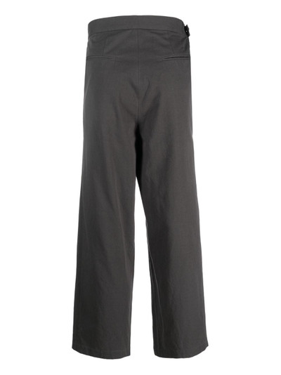 FACETASM wrap-design wide-leg trousers outlook