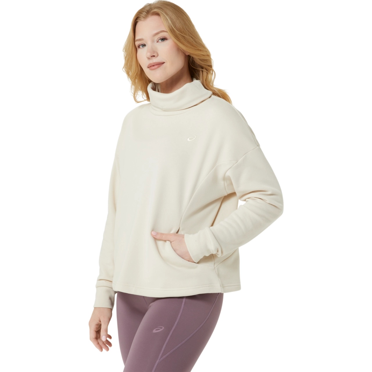 FRENCH TERRY HIGH NECK TOP - 3