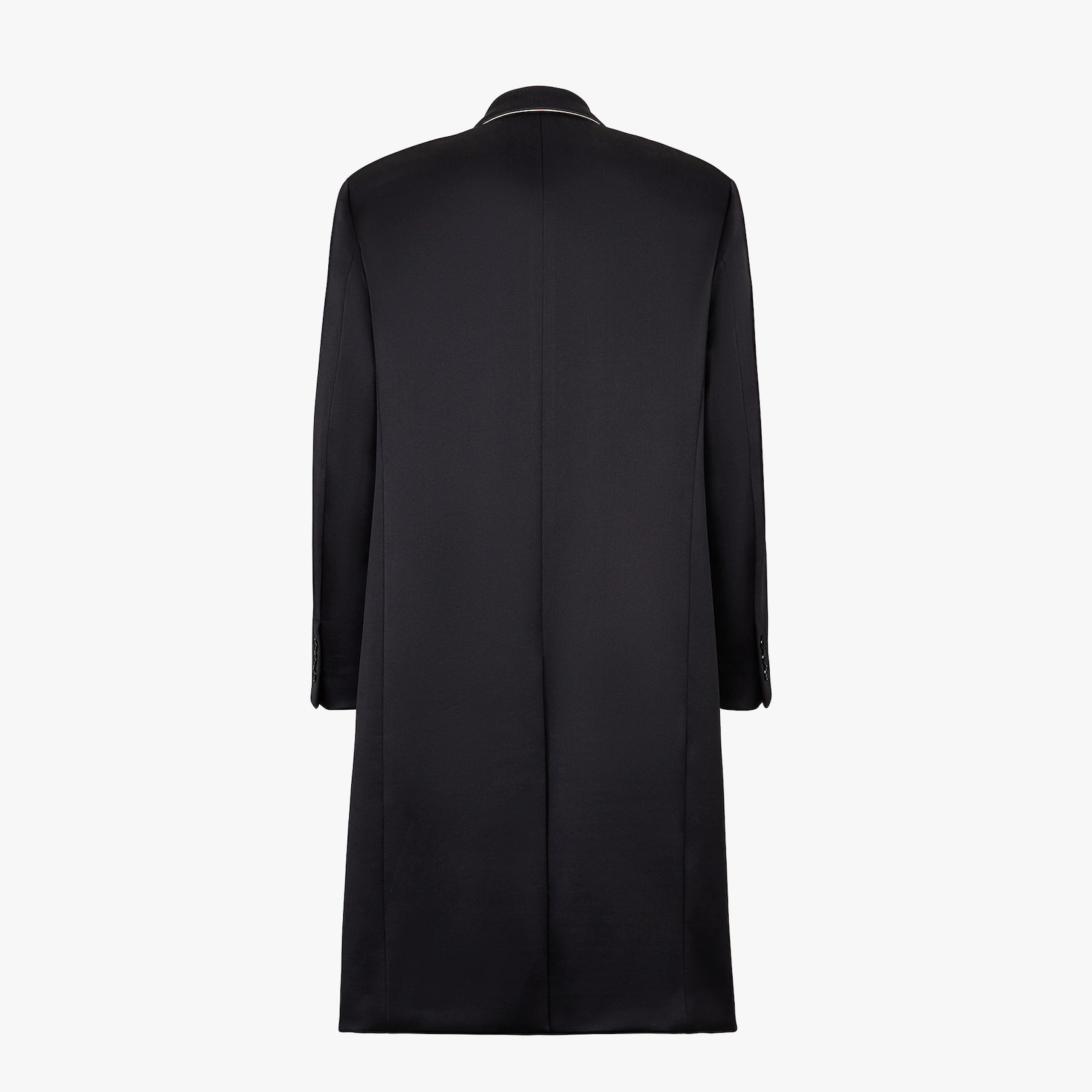 Black satin coat - 2