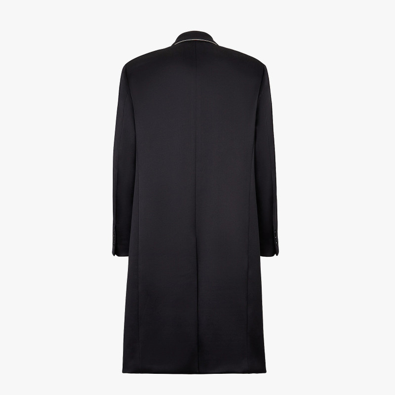 Black satin coat 2