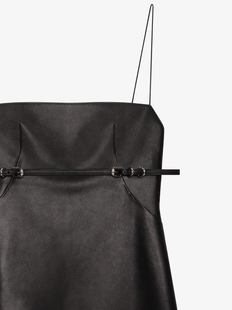 VOYOU STRAPS DRESS IN LEATHER 5