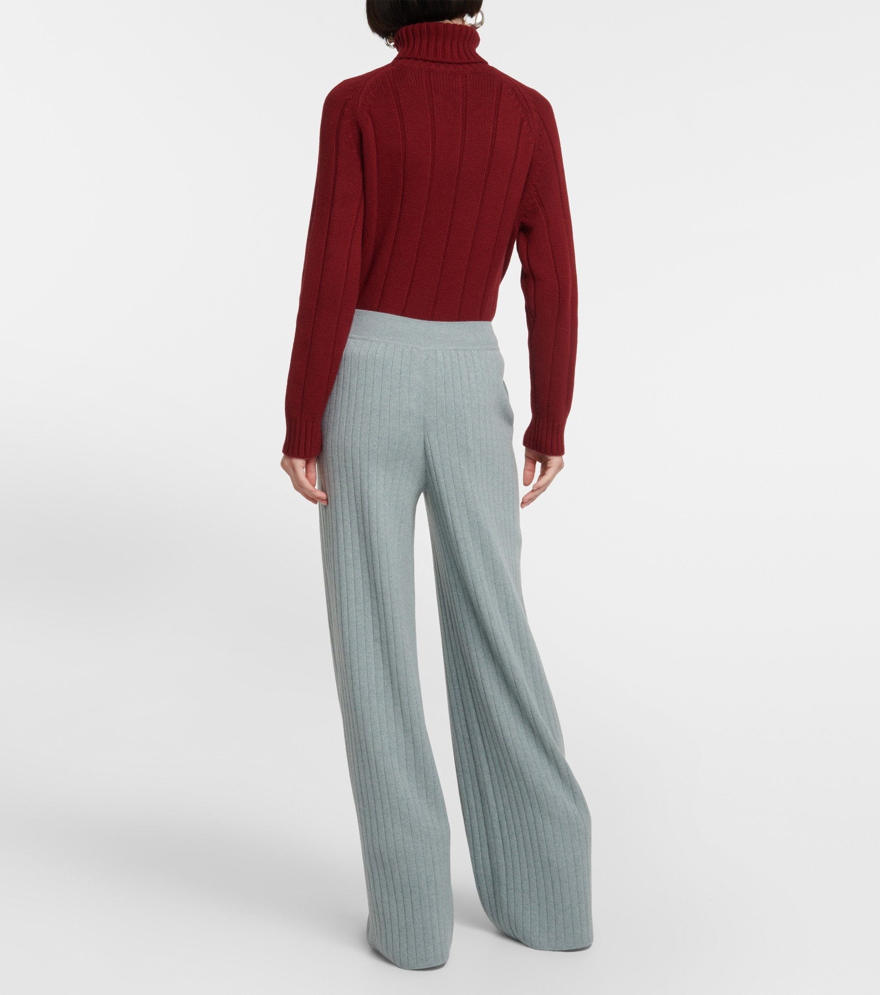 Ribbed-knit cashmere pants - 3