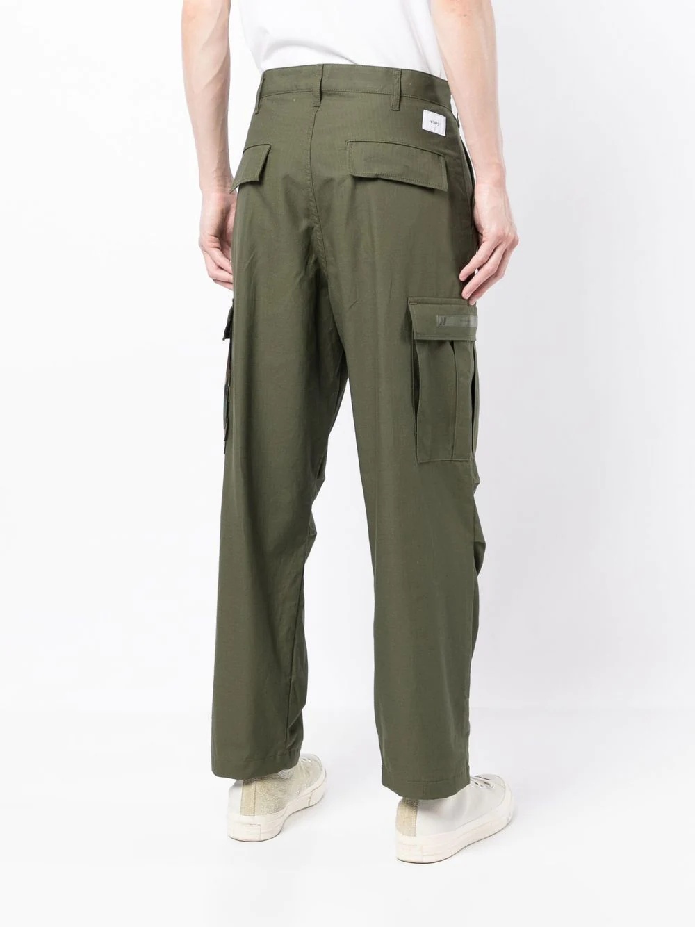 straight-leg cargo trousers - 4