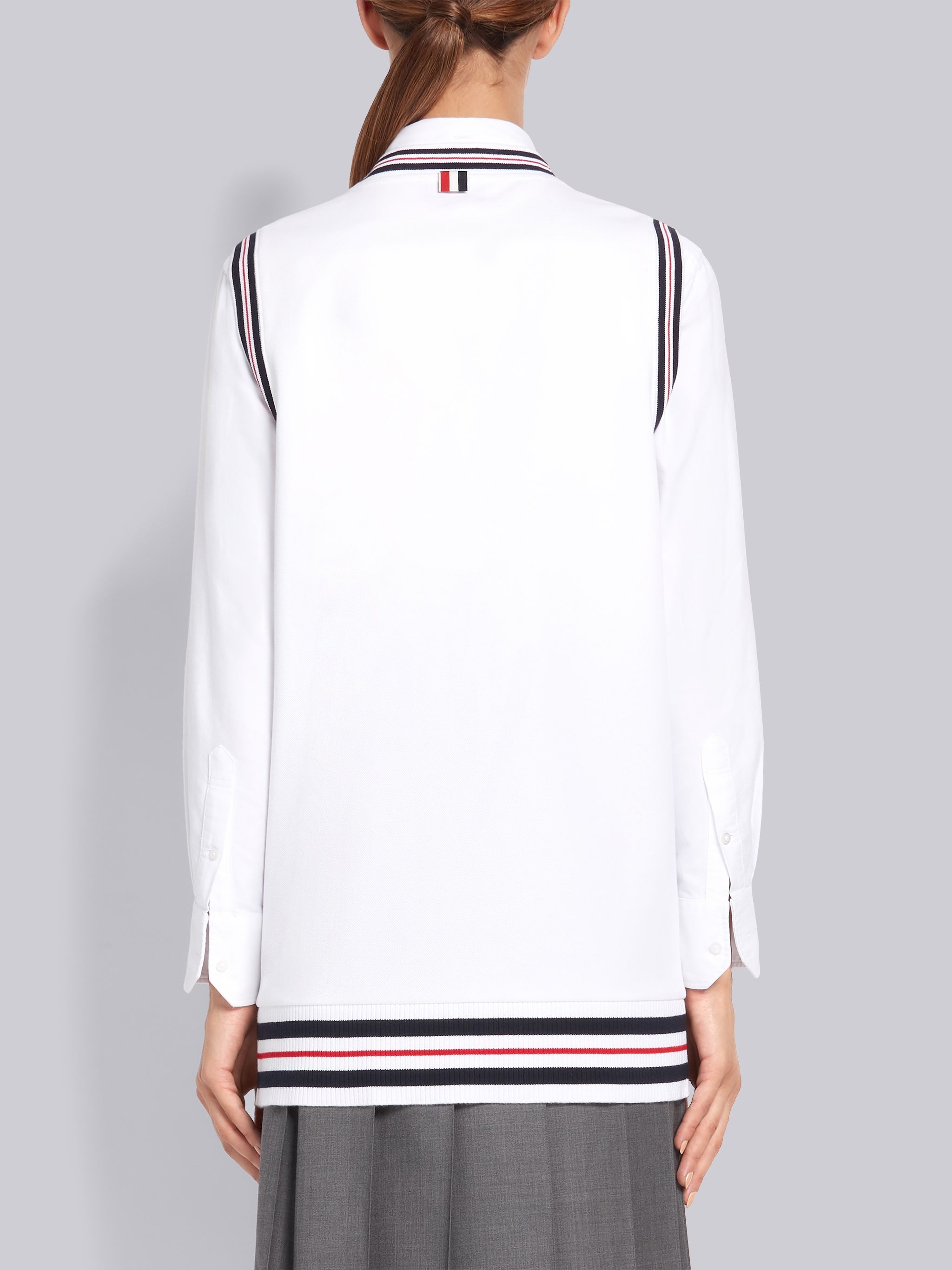 Cricket Stripe Varsity Sport buttoned vest - 3