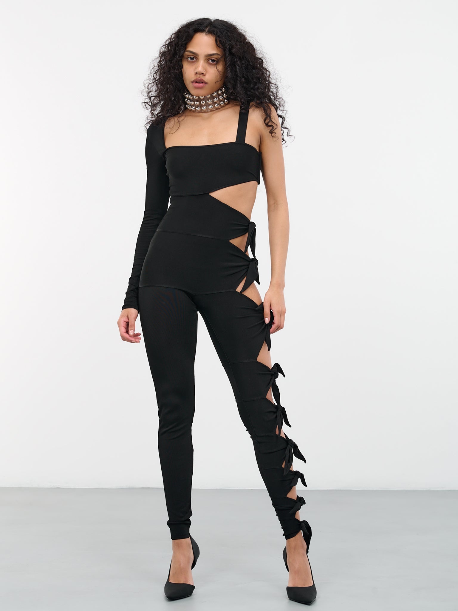 Cut-Out Knot Jumpsuit - 6