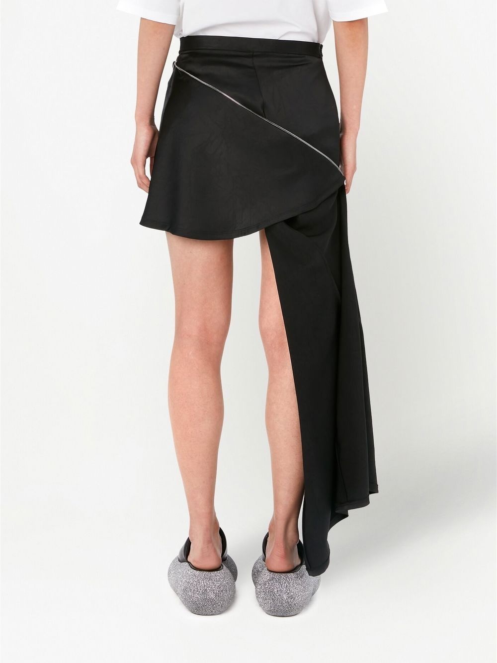 zip-detail mini skirt - 4