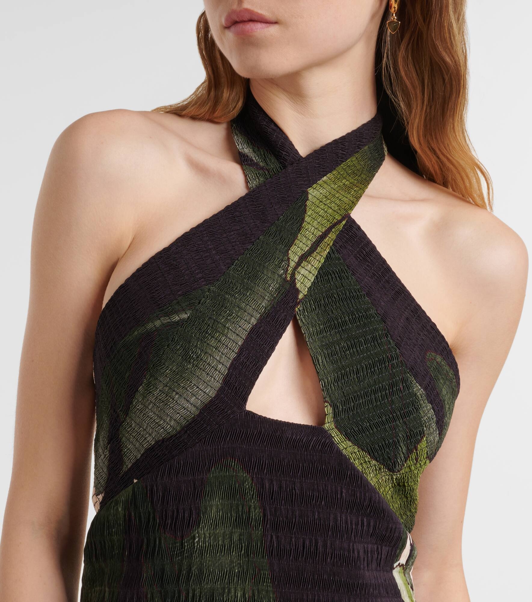 Expedition halterneck midi dress - 4