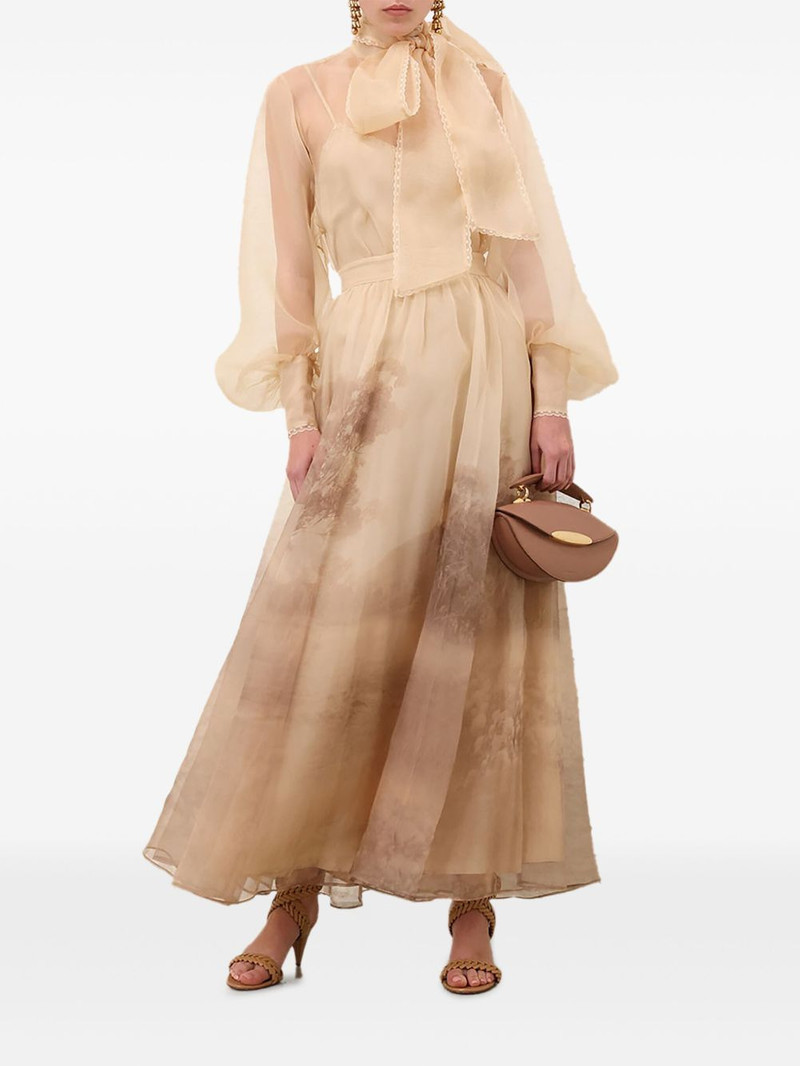Zimmermann Memento organza maxi skirt outlook