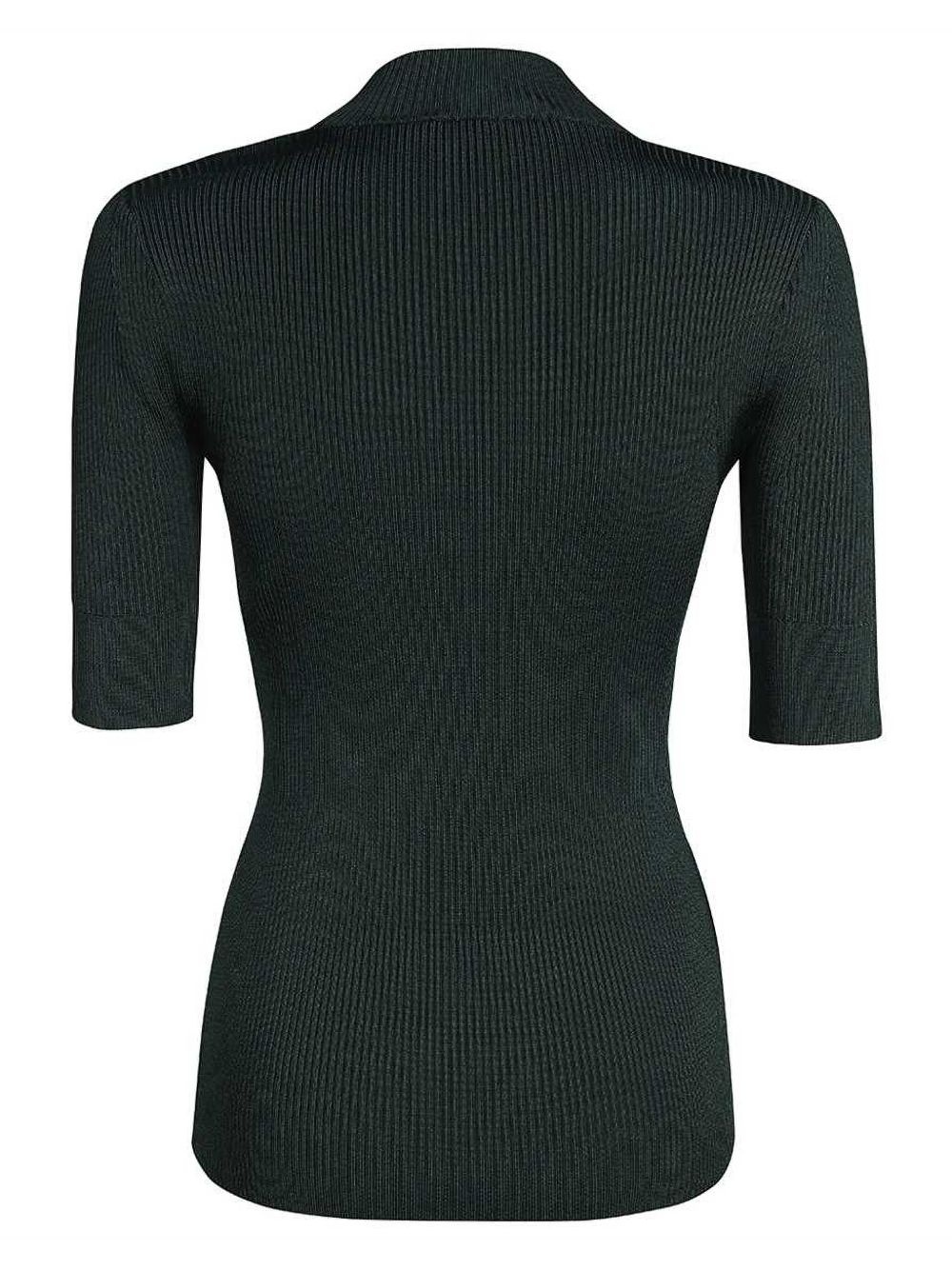stretch knitted top - 2
