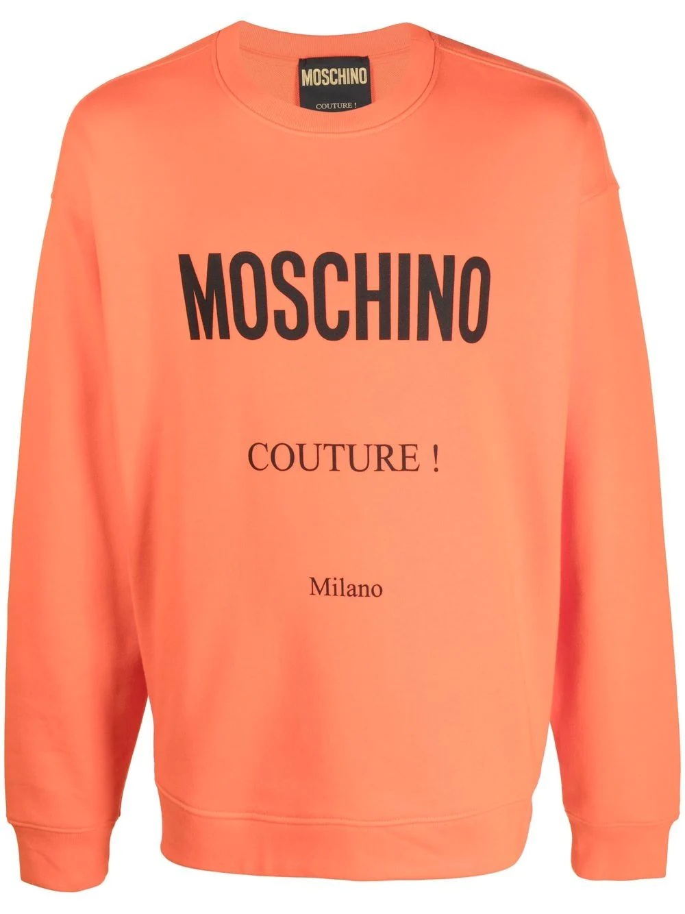 logo-print cotton sweatshirt - 1