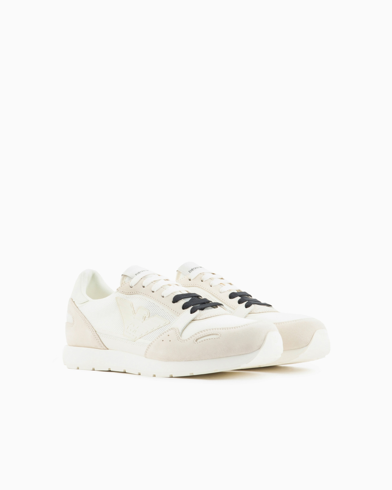 Mesh sneakers with suede details and eagle patch - 2