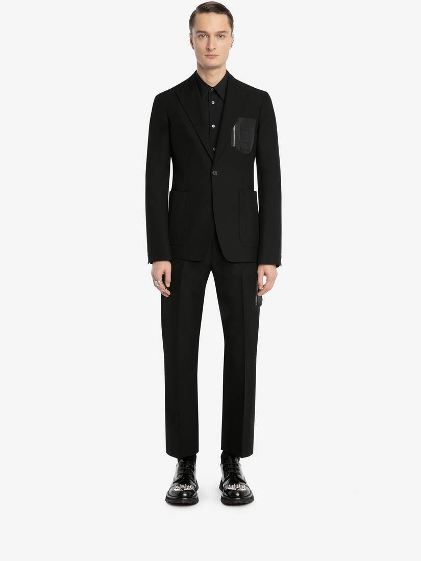 Ma-1 Pocket Tailored Jacket in Black - 2