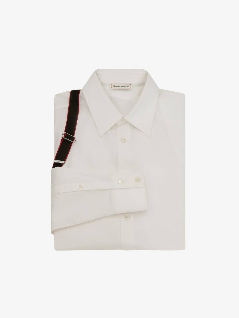 Men's Alexander McQueen Signature Harness Shirt in Black - 3