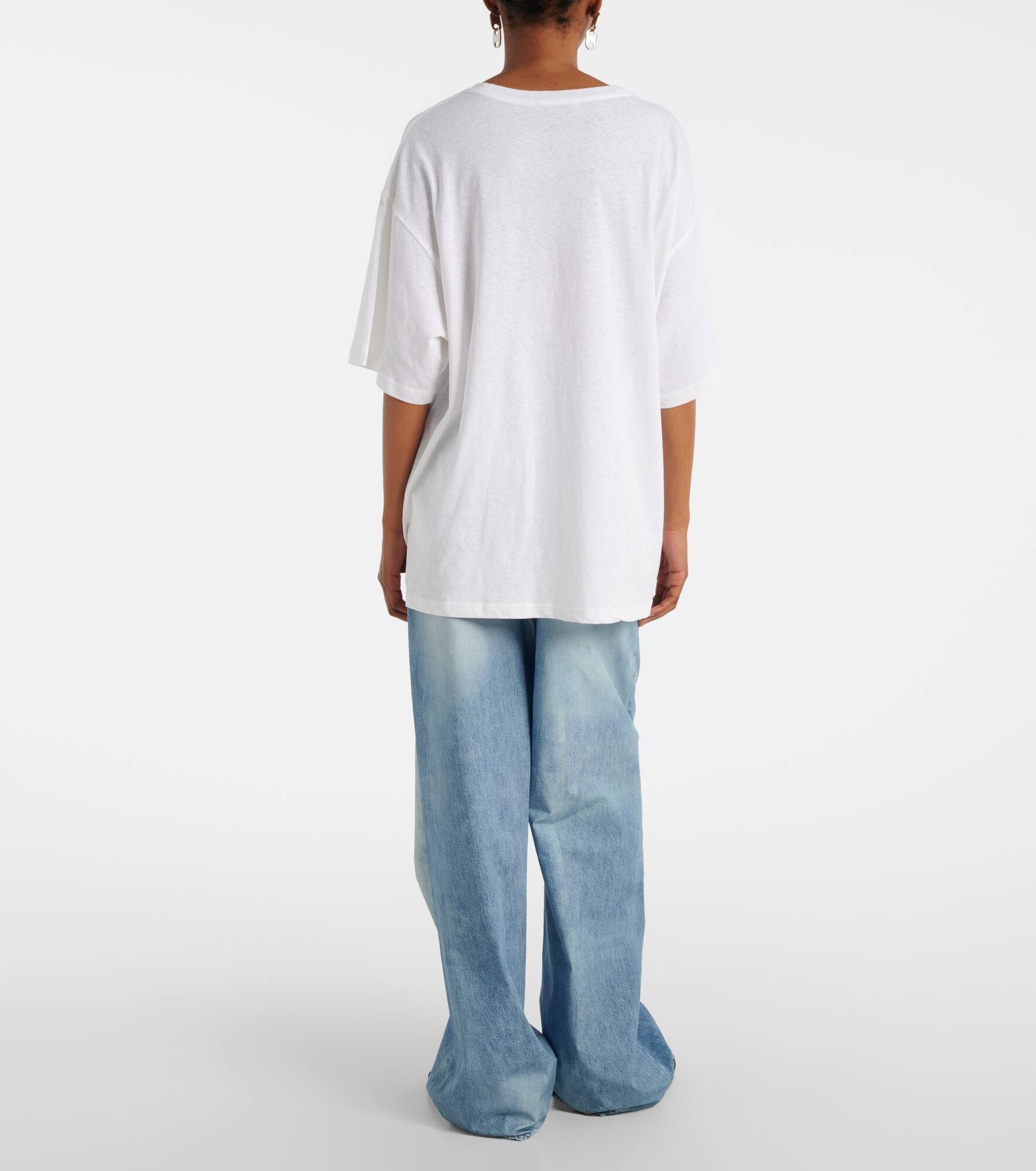 Logo cotton-blend jersey T-shirt - 3